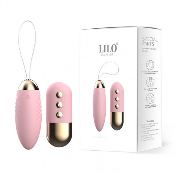 LILO - Gladiator II Heating Wireless Remote Vibrating Egg (Chargeable - Pink)